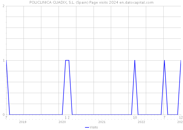 POLICLINICA GUADIX, S.L. (Spain) Page visits 2024 