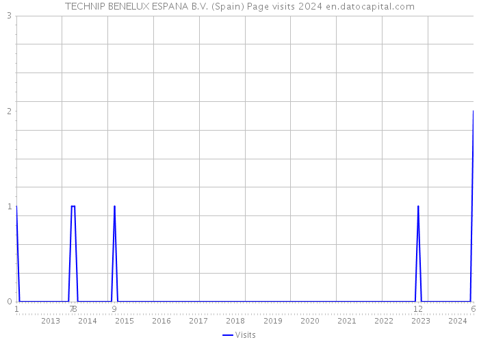 TECHNIP BENELUX ESPANA B.V. (Spain) Page visits 2024 