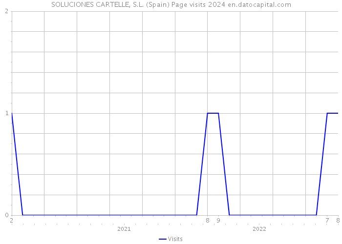 SOLUCIONES CARTELLE, S.L. (Spain) Page visits 2024 