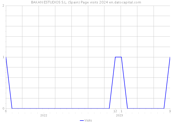 BAKAN ESTUDIOS S.L. (Spain) Page visits 2024 