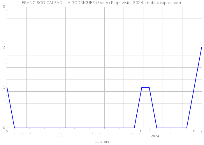 FRANCISCO CALZADILLA RODRIGUEZ (Spain) Page visits 2024 