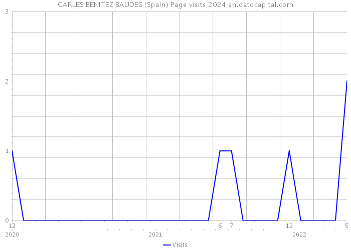 CARLES BENITEZ BAUDES (Spain) Page visits 2024 