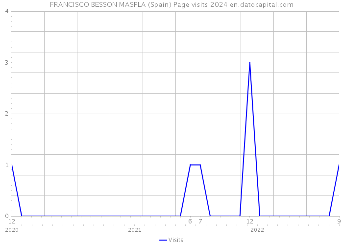FRANCISCO BESSON MASPLA (Spain) Page visits 2024 