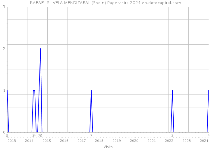 RAFAEL SILVELA MENDIZABAL (Spain) Page visits 2024 