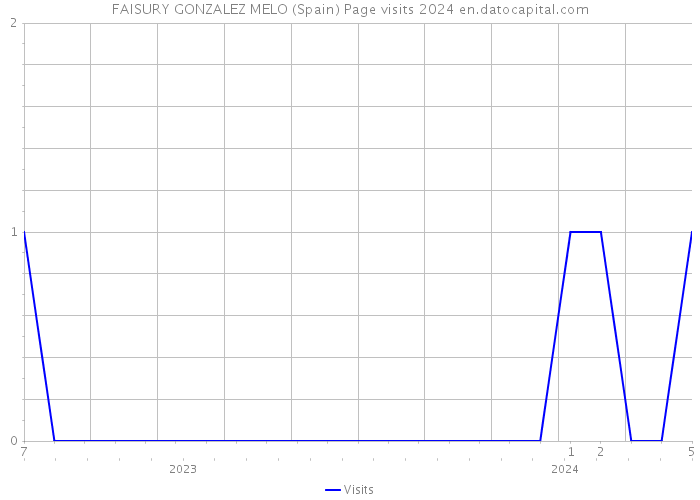 FAISURY GONZALEZ MELO (Spain) Page visits 2024 