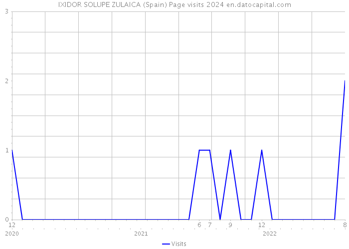IXIDOR SOLUPE ZULAICA (Spain) Page visits 2024 