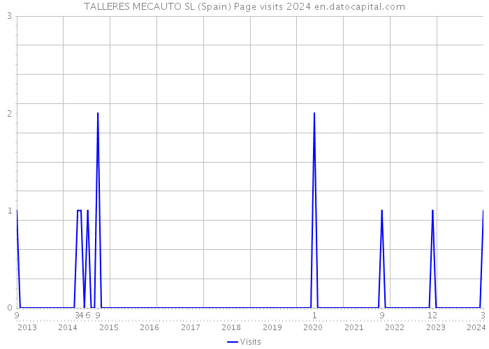 TALLERES MECAUTO SL (Spain) Page visits 2024 
