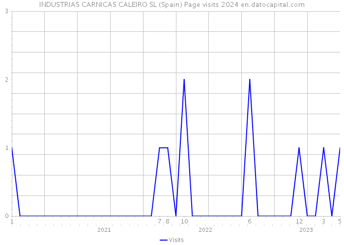 INDUSTRIAS CARNICAS CALEIRO SL (Spain) Page visits 2024 