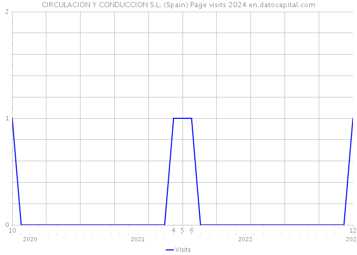 CIRCULACION Y CONDUCCION S.L. (Spain) Page visits 2024 
