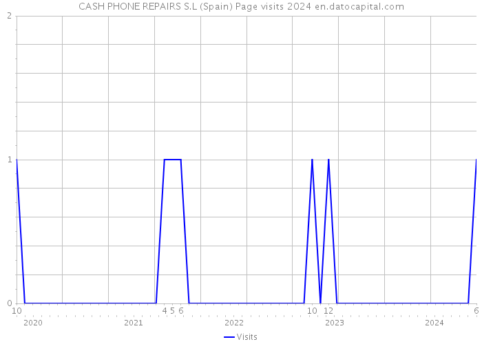 CASH PHONE REPAIRS S.L (Spain) Page visits 2024 