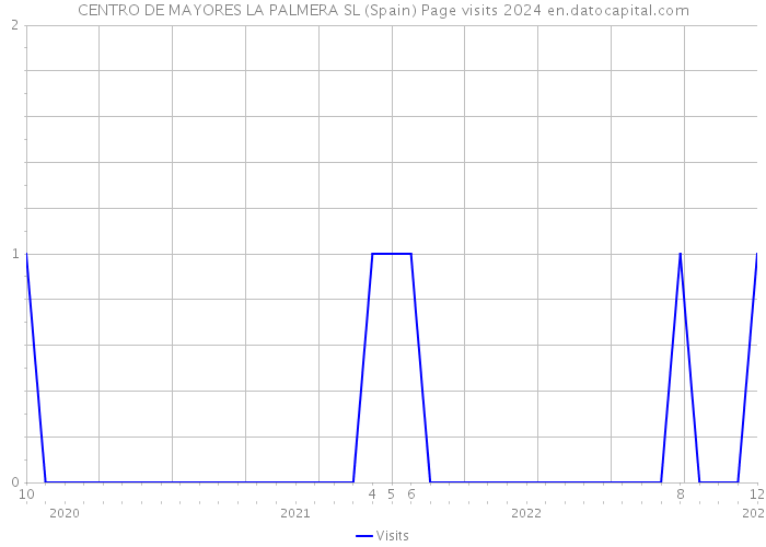 CENTRO DE MAYORES LA PALMERA SL (Spain) Page visits 2024 