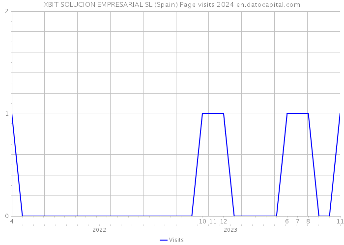 XBIT SOLUCION EMPRESARIAL SL (Spain) Page visits 2024 