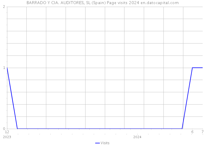 BARRADO Y CIA. AUDITORES, SL (Spain) Page visits 2024 