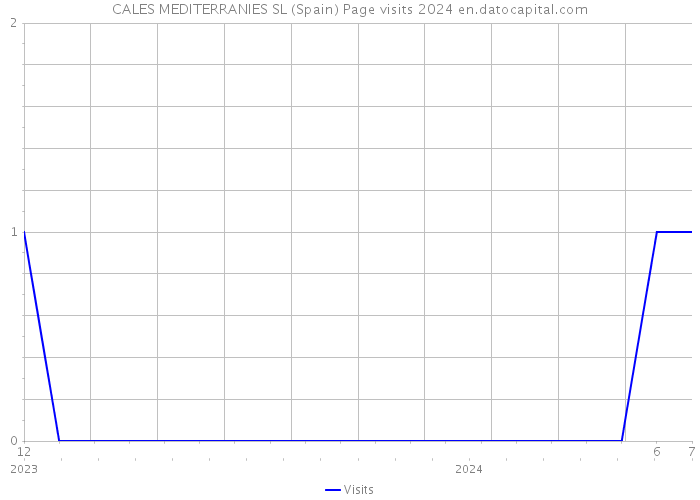 CALES MEDITERRANIES SL (Spain) Page visits 2024 