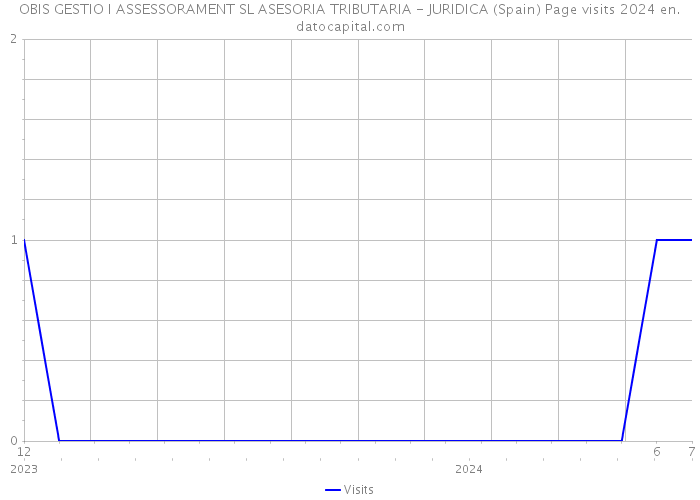 OBIS GESTIO I ASSESSORAMENT SL ASESORIA TRIBUTARIA - JURIDICA (Spain) Page visits 2024 