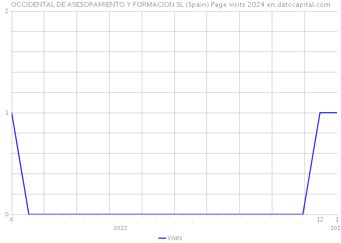 OCCIDENTAL DE ASESORAMIENTO Y FORMACION SL (Spain) Page visits 2024 