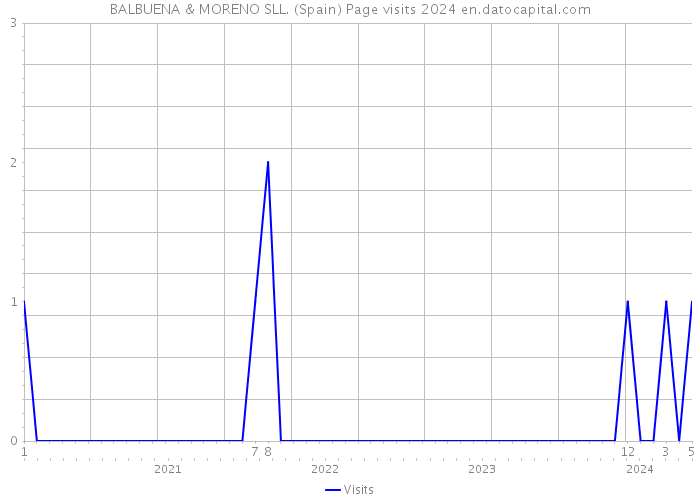 BALBUENA & MORENO SLL. (Spain) Page visits 2024 
