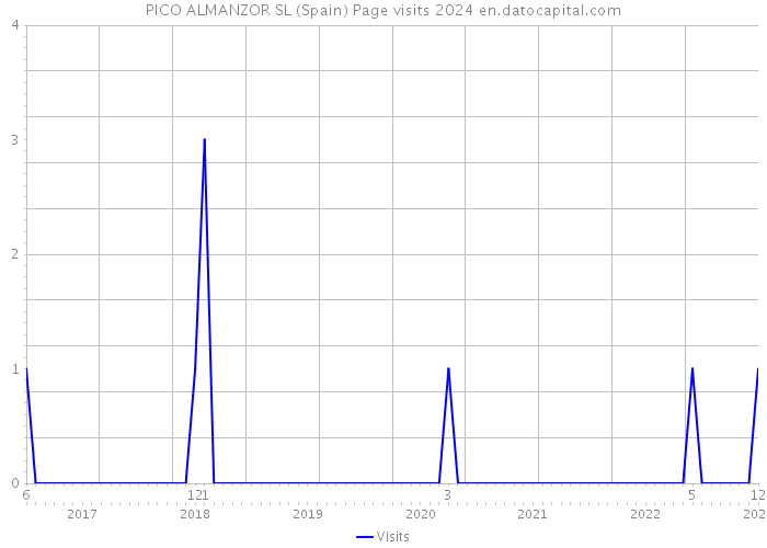 PICO ALMANZOR SL (Spain) Page visits 2024 