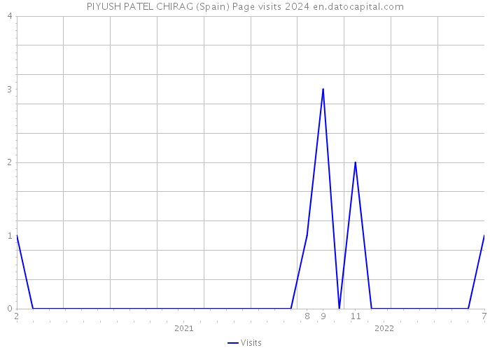PIYUSH PATEL CHIRAG (Spain) Page visits 2024 