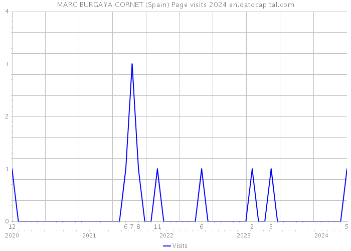 MARC BURGAYA CORNET (Spain) Page visits 2024 