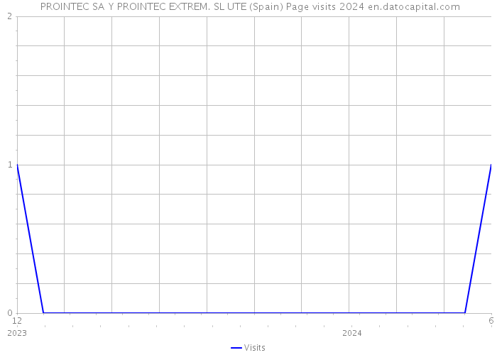  PROINTEC SA Y PROINTEC EXTREM. SL UTE (Spain) Page visits 2024 