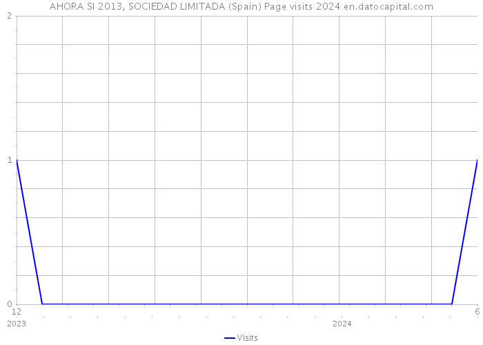 AHORA SI 2013, SOCIEDAD LIMITADA (Spain) Page visits 2024 