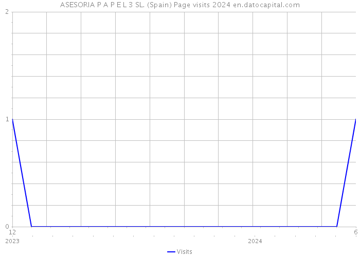 ASESORIA P A P E L 3 SL. (Spain) Page visits 2024 