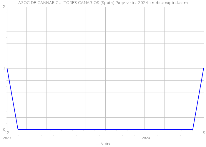 ASOC DE CANNABICULTORES CANARIOS (Spain) Page visits 2024 