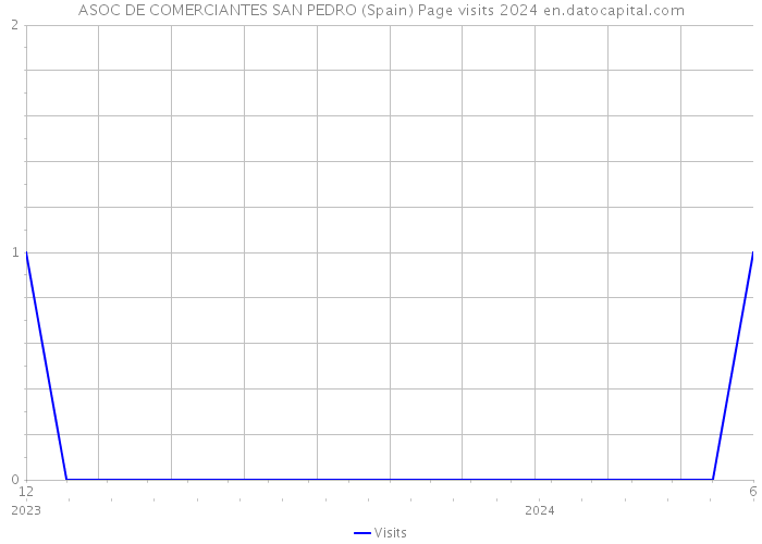 ASOC DE COMERCIANTES SAN PEDRO (Spain) Page visits 2024 