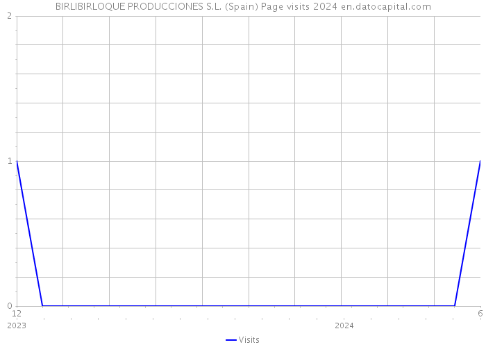 BIRLIBIRLOQUE PRODUCCIONES S.L. (Spain) Page visits 2024 