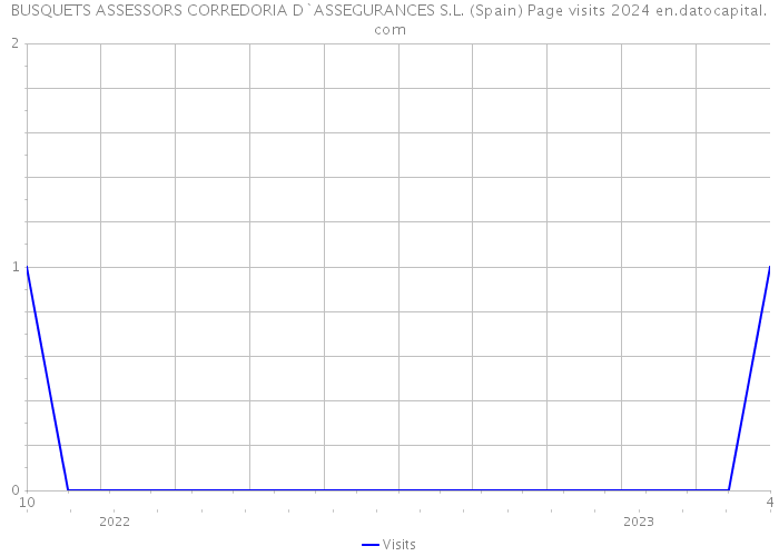 BUSQUETS ASSESSORS CORREDORIA D`ASSEGURANCES S.L. (Spain) Page visits 2024 