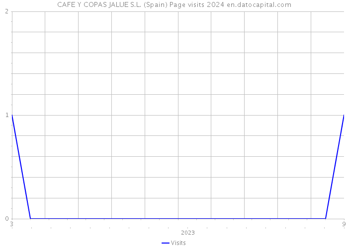 CAFE Y COPAS JALUE S.L. (Spain) Page visits 2024 