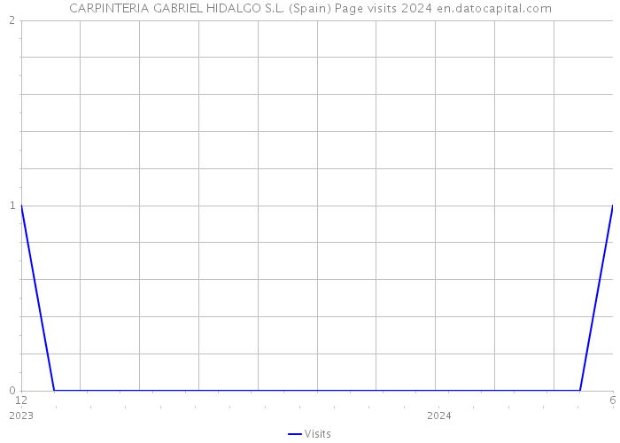CARPINTERIA GABRIEL HIDALGO S.L. (Spain) Page visits 2024 