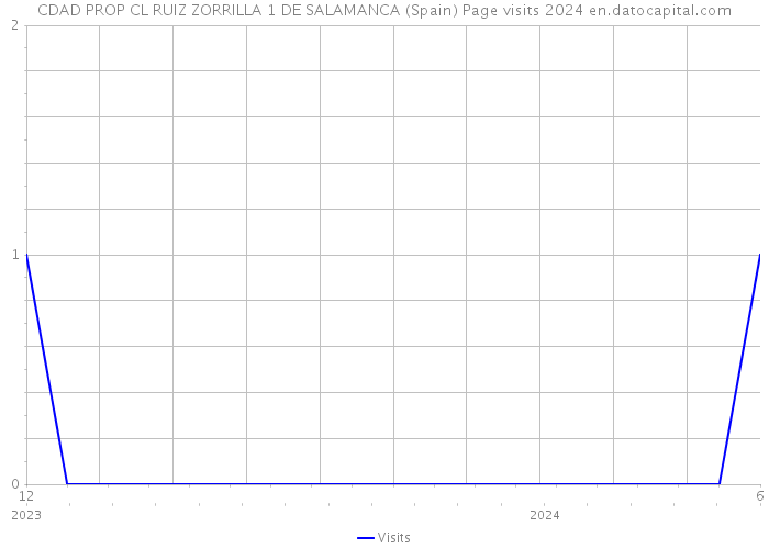 CDAD PROP CL RUIZ ZORRILLA 1 DE SALAMANCA (Spain) Page visits 2024 