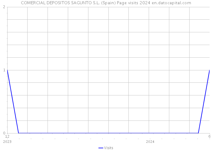 COMERCIAL DEPOSITOS SAGUNTO S.L. (Spain) Page visits 2024 