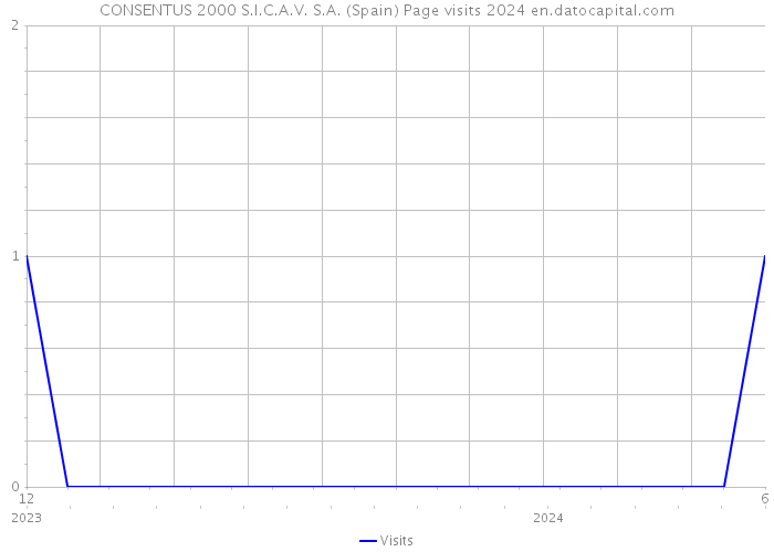 CONSENTUS 2000 S.I.C.A.V. S.A. (Spain) Page visits 2024 