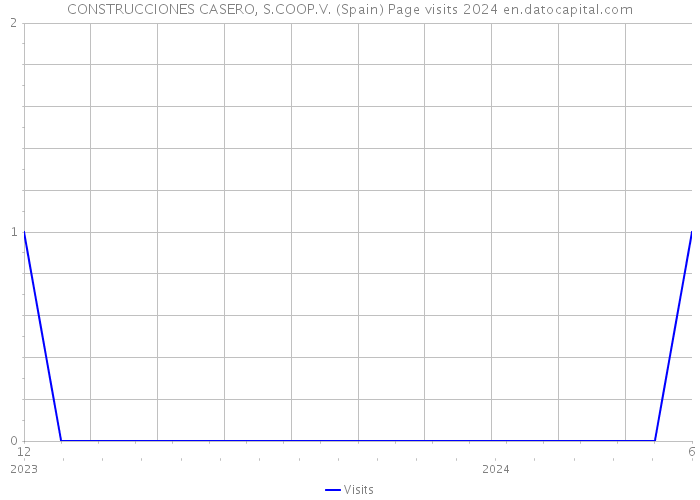 CONSTRUCCIONES CASERO, S.COOP.V. (Spain) Page visits 2024 