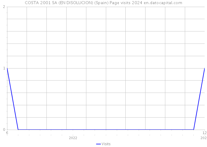 COSTA 2001 SA (EN DISOLUCION) (Spain) Page visits 2024 