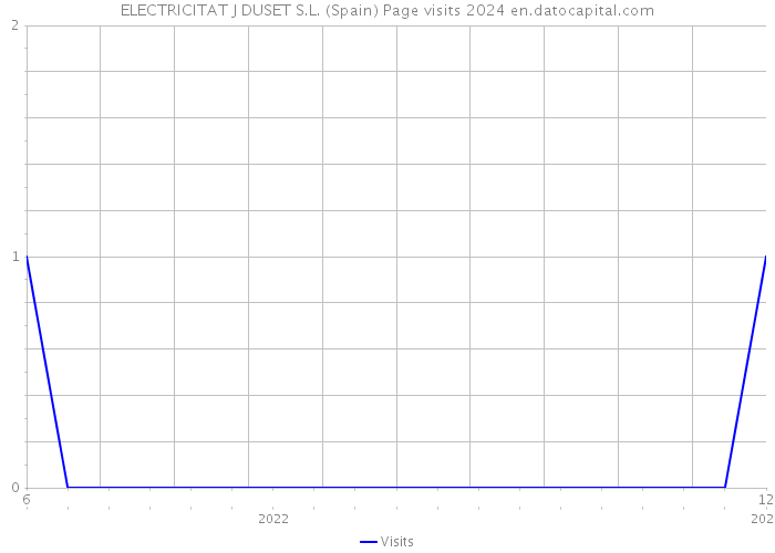 ELECTRICITAT J DUSET S.L. (Spain) Page visits 2024 