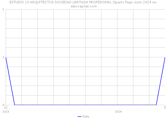 ESTUDIO 13 ARQUITECTOS SOCIEDAD LIMITADA PROFESIONAL (Spain) Page visits 2024 