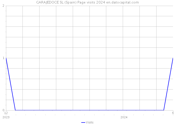 GARAJEDOCE SL (Spain) Page visits 2024 