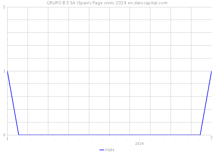 GRUPO B S SA (Spain) Page visits 2024 