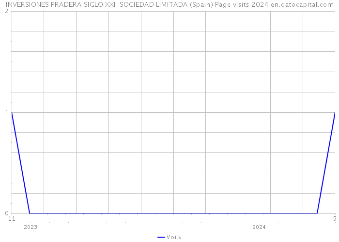 INVERSIONES PRADERA SIGLO XXI SOCIEDAD LIMITADA (Spain) Page visits 2024 