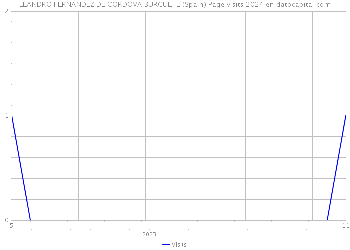 LEANDRO FERNANDEZ DE CORDOVA BURGUETE (Spain) Page visits 2024 