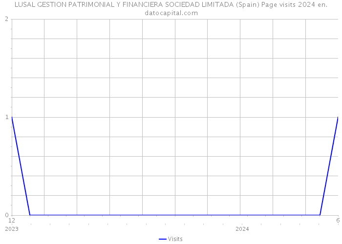 LUSAL GESTION PATRIMONIAL Y FINANCIERA SOCIEDAD LIMITADA (Spain) Page visits 2024 