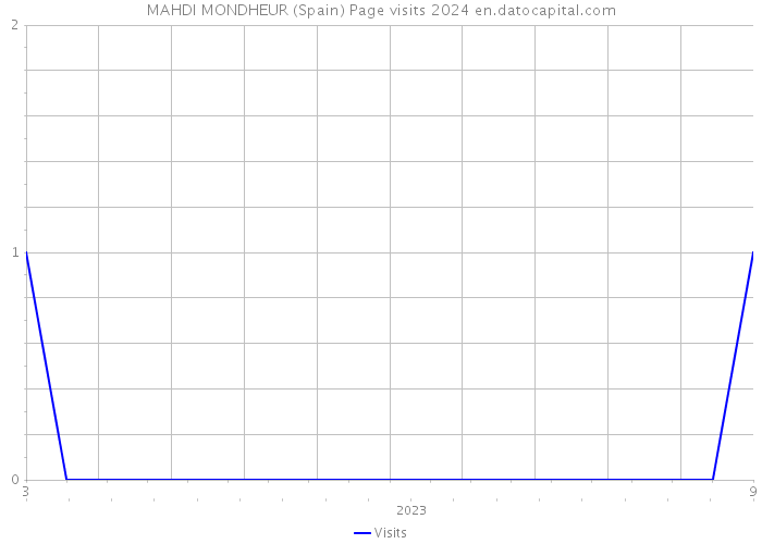 MAHDI MONDHEUR (Spain) Page visits 2024 