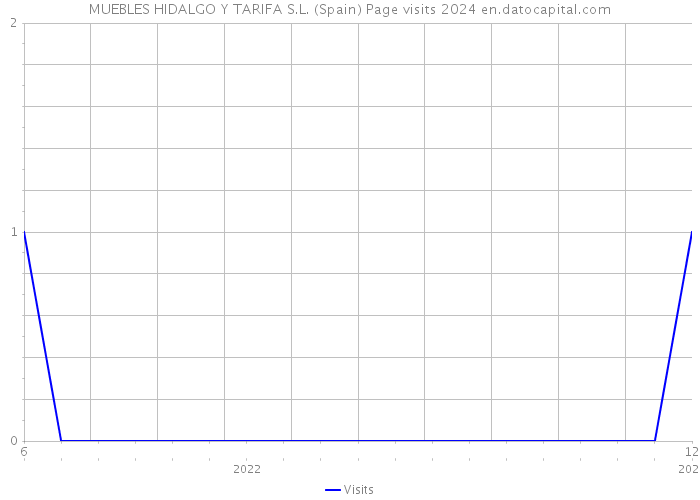 MUEBLES HIDALGO Y TARIFA S.L. (Spain) Page visits 2024 