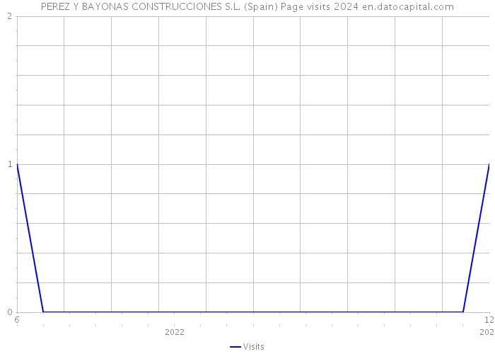 PEREZ Y BAYONAS CONSTRUCCIONES S.L. (Spain) Page visits 2024 