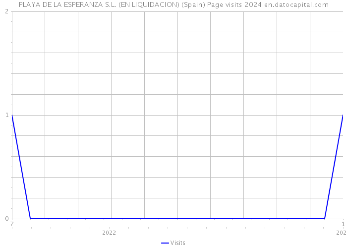 PLAYA DE LA ESPERANZA S.L. (EN LIQUIDACION) (Spain) Page visits 2024 