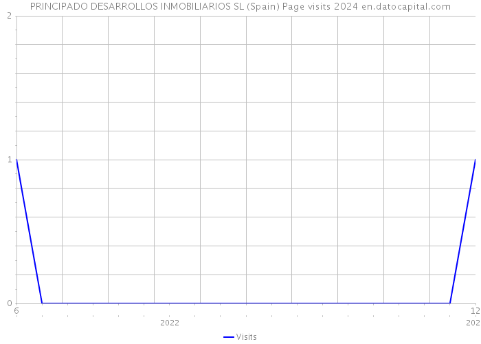 PRINCIPADO DESARROLLOS INMOBILIARIOS SL (Spain) Page visits 2024 